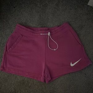 Nike Pink Athletic Shorts with Elastic Waistband